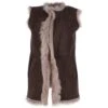 Toscana Suede Leather Gilet Brown : Wanda -Luxe Style Central toscana suede leather gilet brown wanda p2582 12034 image