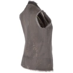 Toscana Suede Leather Gilet Grey : Kachina -Luxe Style Central toscana suede leather gilet grey kachina p2576 12025 image