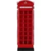 Traditional English London Phone Box Umbrella Holder Red Metallic Stand: DI-6783 -Luxe Style Central traditional english london phone box umbrella holder red metallic stand di 6783 p7647 27614 image
