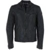 Leather Jacket Black : Largo -Luxe Style Central trapper leather jacket black largo p6784 24817 image