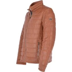 Leather Jacket Cognac: Massimo -Luxe Style Central trapper leather jacket cognac massimo p3356 14710 image