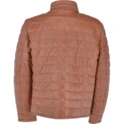 Leather Jacket Cognac: Massimo -Luxe Style Central trapper leather jacket cognac massimo p3356 14711 image