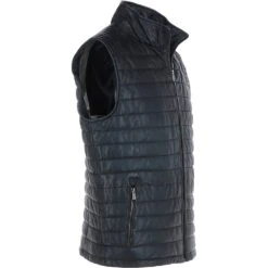Men’s Leather Vest Navy: 7950 -Luxe Style Central trapper men s leather vest navy 7950 p6799 24929 image