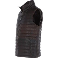 Men’s Leather Vest Red/Brown: 7950 -Luxe Style Central trapper men s leather vest red brown 7950 p6800 24931 image