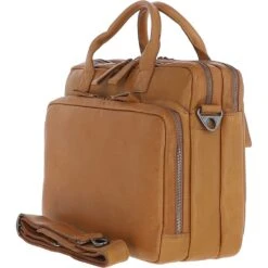 Two Section Waxy Leather Work Bag Cognac: W-75 7 Two Section Waxy Leather Work Bag Cognac: W-75 -Luxe Style Central two section waxy leather work bag cognac w 75 p5509 19872 image