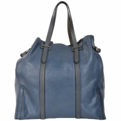 The Bridge Unisex Large Shopper Bag Blue : 00650541P 2K -Luxe Style Central unisex large shopper bag blue 00650541p 2k p798 8306 image