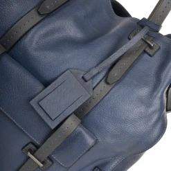 The Bridge Unisex Large Shopper Bag Blue : 00650541P 2K -Luxe Style Central unisex large shopper bag blue 00650541p 2k p798 8308 image