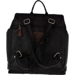 Unisex Leather Vintage Backpack Black/mud: F-86 8 Unisex Leather Vintage Backpack Black/mud: F-86 -Luxe Style Central unisex leather vintage backpack black mud f 86 p2398 11030 image