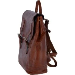 Unisex Leather Vintage Backpack Tan : F-86 -Luxe Style Central unisex leather vintage backpack tan f 86 p2400 11039 image