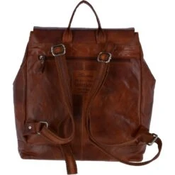 Unisex Leather Vintage Backpack Tan : F-86 -Luxe Style Central unisex leather vintage backpack tan f 86 p2400 11040 image