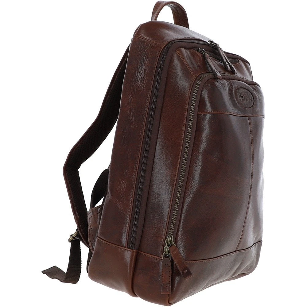 Unisex Mayfair Hi Veg Leather Backpack Tempo Brown : 8144 6 Unisex Mayfair Hi Veg Leather Backpack Tempo Brown : 8144 - Image 4