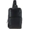 Unisex Medium Luxury Leather Sling Bag Black : G-39 -Luxe Style Central unisex medium luxury leather sling bag black g 39 p6295 22838 image