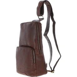Unisex Medium Luxury Leather Sling Bag Brandy : G-39 -Luxe Style Central unisex medium luxury leather sling bag brandy g 39 p6296 22843 image