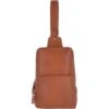 Unisex Medium Luxury Leather Sling Bag Tan : Slingo -Luxe Style Central unisex medium luxury leather sling bag tan slingo p3250 14512 image