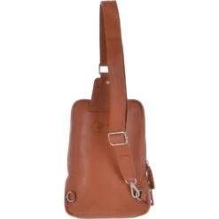Unisex Medium Luxury Leather Sling Bag Tan : Slingo -Luxe Style Central unisex medium luxury leather sling bag tan slingo p3250 14514 image
