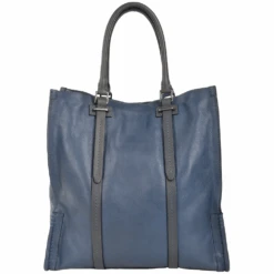 The Bridge Unisex Shopper Work Bag Blue : 00650141P 2K -Luxe Style Central unisex shopper work bag blue 00650141p 2k p797 8311 image