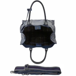 The Bridge Unisex Shopper Work Bag Blue : 00650141P 2K -Luxe Style Central unisex shopper work bag blue 00650141p 2k p797 8312 image