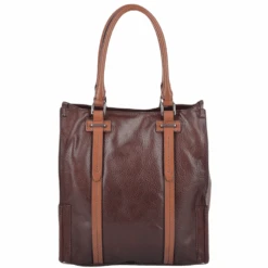 The Bridge Unisex Shopper Work Bag Brown : 0650041P -Luxe Style Central unisex shopper work bag brown 0650041p p801 3519 image