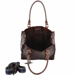 The Bridge Unisex Shopper Work Bag Brown : 0650041P -Luxe Style Central unisex shopper work bag brown 0650041p p801 3520 image