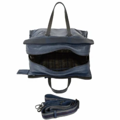 The Bridge Unisex Travel And Shopper Bag Blue : 00650641P 2K -Luxe Style Central unisex travel and shopper bag blue 00650641p 2k p799 8317 image