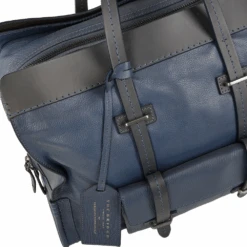 The Bridge Unisex Travel And Shopper Bag Blue : 00650641P 2K -Luxe Style Central unisex travel and shopper bag blue 00650641p 2k p799 8318 image