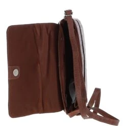 Valentina Flap Over Croc Print Real Leather Shoulder Bag Cognac/croc: MC5 -Luxe Style Central valentina flap over croc print real leather shoulder bag cognac croc mc5 p6847 25295 image