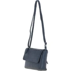 Valentina Flap Over Croc Print Real Leather Shoulder Bag Navy/croc: MC5 -Luxe Style Central valentina flap over croc print real leather shoulder bag navy croc mc5 p6848 25298 image