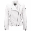 Veg Tanned Biker Jacket White : Kiara