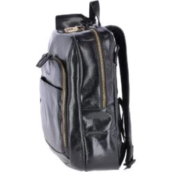 Vegetable Tanned Leather Backpack Black : 11319 -Luxe Style Central vegetable tanned leather backpack black 11319 p2451 11200 image