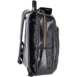 Vegetable Tanned Leather Backpack Black : 11319 -Luxe Style Central vegetable tanned leather backpack black 11319 p2451 11202 image
