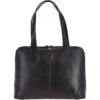 Vegetable Tanned Leather Bag Black : V-22 -Luxe Style Central vegetable tanned leather bag black v 22 p3830 16534 image