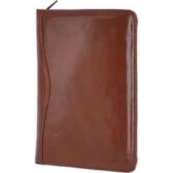 Vegetable Tanned Leather Document Holder Chestnut : A4 Sleeve -Luxe Style Central vegetable tanned leather document holder chestnut a4 sleeve p3339 14898 image