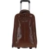 Vegetable Tanned Leather Luggage Cabin Trolley Chestnut : 89150 -Luxe Style Central vegetable tanned leather luggage cabin trolley chestnut 89150 p1347 24344 image
