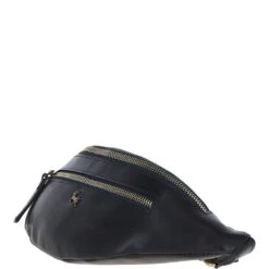 Vegetable Tanned Leather Luxury Travel Bum Bag Navy: V-32 -Luxe Style Central vegetable tanned leather luxury travel bum bag navy v 32 p5299 19151 image