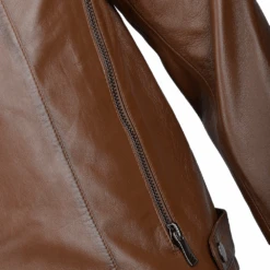 Vegetable Tanned Ribbed Leather Jacket Camel : Vespa 11 Vegetable Tanned Ribbed Leather Jacket Camel : Vespa -Luxe Style Central vegetable tanned ribbed leather jacket camel vespa p2316 10446 image