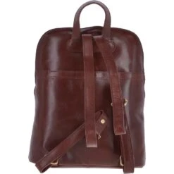 Vegetable Tanned Small Leather Backpack Chestnut : V-25 -Luxe Style Central vegetable tanned small leather backpack chestnut v 25 p3840 16568 image