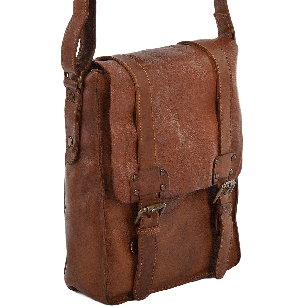 Vintage A4 Messenger Bag Rust : 7995 4 Vintage A4 Messenger Bag Rust : 7995 - Image 2