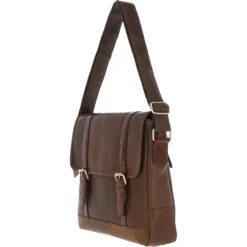 Vintage Cow Oily Leather Messenger Bag Brown/Brandy: FEN-785 -Luxe Style Central vintage cow oily leather messenger bag brown brandy fen 785 p5702 20306 image