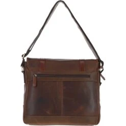 Vintage Cow Oily Leather Messenger Bag Brown/Brandy: FEN-785 -Luxe Style Central vintage cow oily leather messenger bag brown brandy fen 785 p5702 20307 image