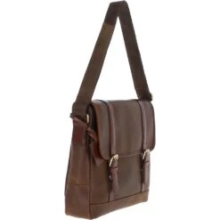 Vintage Cow Oily Leather Messenger Bag Brown/Brandy: FEN-785 -Luxe Style Central vintage cow oily leather messenger bag brown brandy fen 785 p5702 20308 image