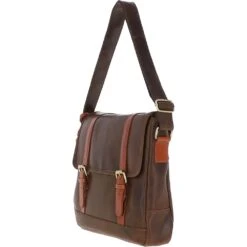 Vintage Cow Oily Leather Messenger Bag Brown/Tan: FEN-785 -Luxe Style Central vintage cow oily leather messenger bag brown tan fen 785 p5703 20310 image