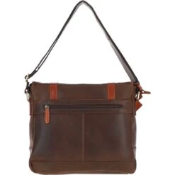 Vintage Cow Oily Leather Messenger Bag Brown/Tan: FEN-785 -Luxe Style Central vintage cow oily leather messenger bag brown tan fen 785 p5703 20311 image