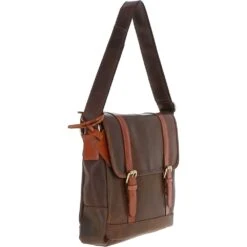Vintage Cow Oily Leather Messenger Bag Brown/Tan: FEN-785 -Luxe Style Central vintage cow oily leather messenger bag brown tan fen 785 p5703 20312 image