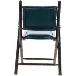 Vintage Folding Leather Chair Green: VIN-39 -Luxe Style Central vintage folding leather chair green vin 39 p6480 23633 image