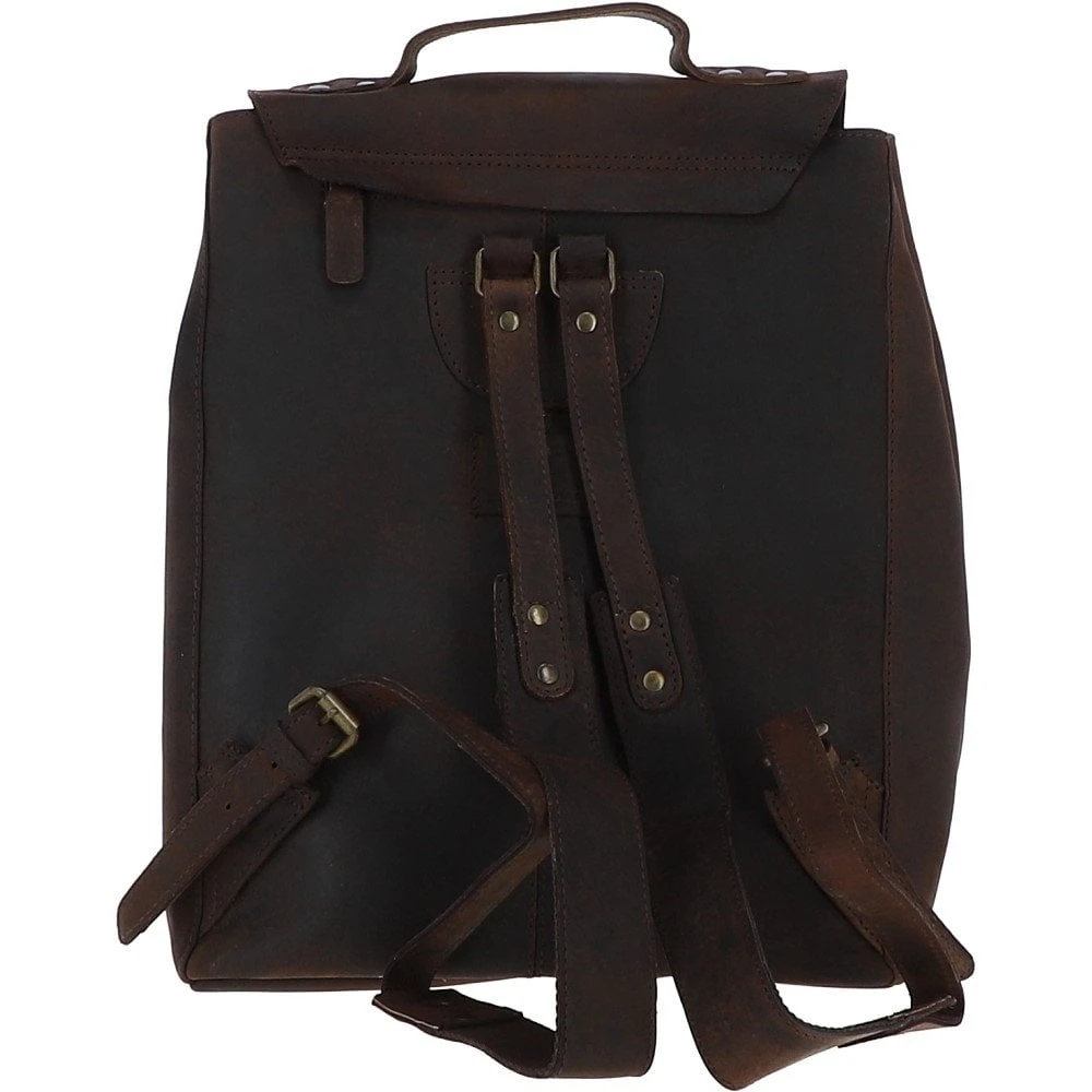 Vintage Leather Backpack Brown: Ryan 5 Vintage Leather Backpack Brown: Ryan - Image 3