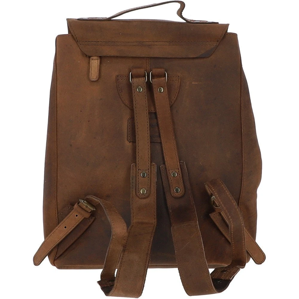 Vintage Leather Backpack Tan 2: Ryan 5 Vintage Leather Backpack Tan 2: Ryan - Image 3