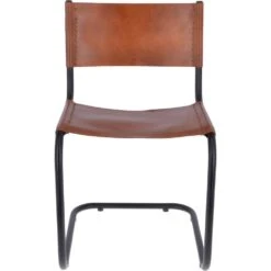 Vintage Leather Chair Black/ Tan : ML Chair
