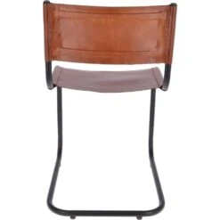 Vintage Leather Chair Black/ Tan : ML Chair -Luxe Style Central vintage leather chair black tan ml chair p3372 14777 image