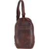 Vintage Leather Single Strap Sling Bag Tan : Perry -Luxe Style Central vintage leather single strap sling bag tan perry p2934 13018 image