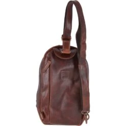 Vintage Leather Single Strap Sling Bag Tan : Perry -Luxe Style Central vintage leather single strap sling bag tan perry p2934 13020 image